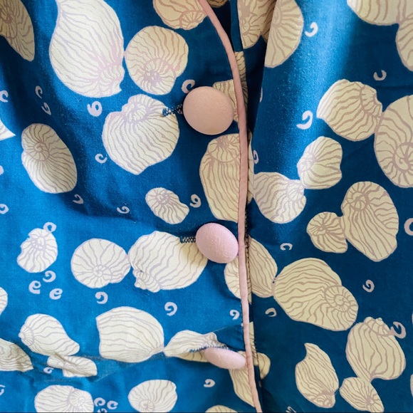 Riviera by Ceeb vintage shell print swimsuit dress one piece plus Sz 44 … - Picture 8 of 9